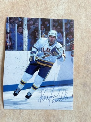 Autogramm Eishockey Kevin LaVallee NHL St. Louis Blues + DEG