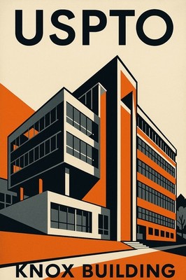 USPTO Knox Building Architectural Poster 2023  24x36  - Hi-Res  Premium Print