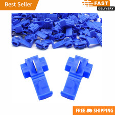 120Pc Insulated T-Tap Quick Splice Wire Connectors Snap Cable Crimp Terminals us