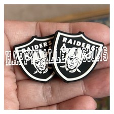 2 Piece LAS VEGAS Football Team Silicone Focal Beads DIY Jewelry Pens 