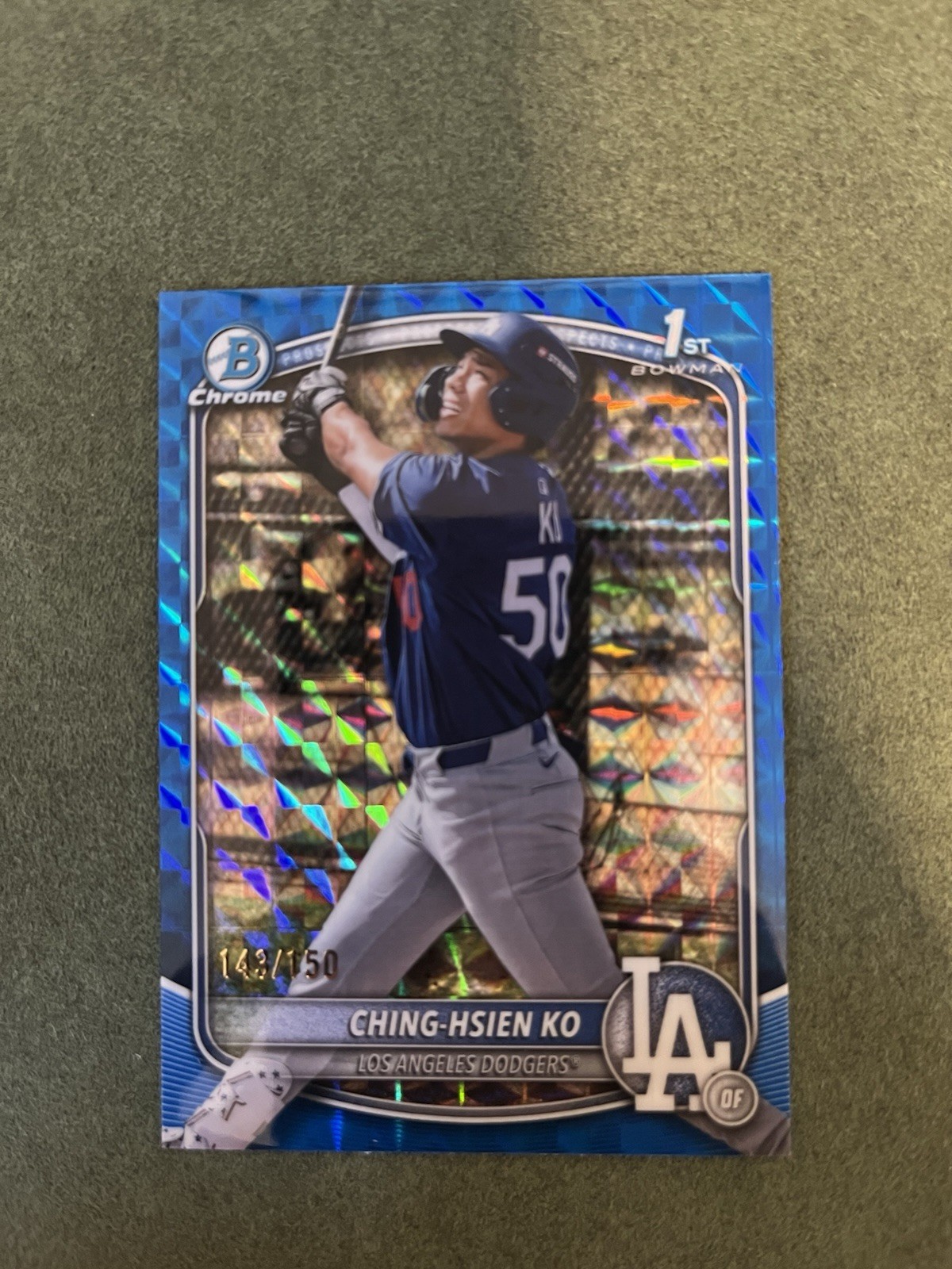 2025 Bowman Chrome Ching-Hsien Ko 1st Bowman Blue Geometric /150 #BCP-224