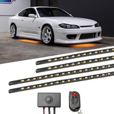 Ledglow Orange Slimline Led Car Underglow Neon Accent Lights Underbody Kit