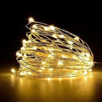 Jsdoin Lichterketten Batterie,5M 50Leds Draht Lichterkette Mit Batterie,Klein
