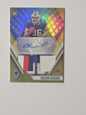 2023 Panini Phoenix- RPA Rookie Auto Dual Jersey Dalton Kincaid  Yellow 15/75 RC