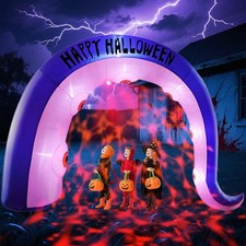 Giant 12FT Long Halloween Inflatables Octopus Arch Outdoor Decorations Blow u...