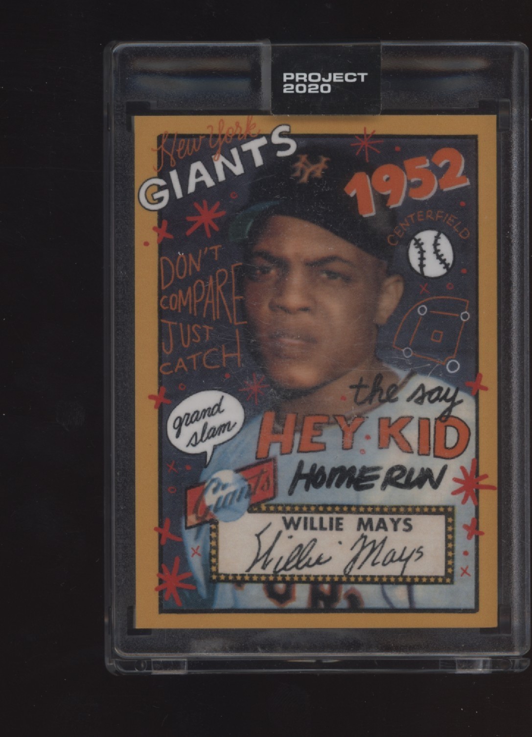 2020 Topps Project 2020 #80 Willie Mays HOF Art by Sophia Chang