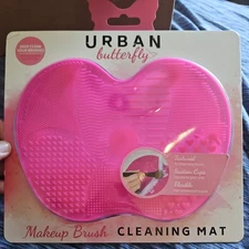 Makeup Brush Cleaning Mat Silicone Pad Cosmetic Brush Suction Cleaning Sink Mat