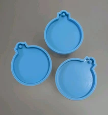 3 Christmas Resin Molds Silicone Epoxy Mold Christmas Ornament round Shape New