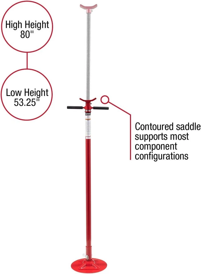 Soporte de soporte debajo del polipasto de alta resistencia - Perfecto para reemplazos de escape y amortiguadores Foto 4 de 4