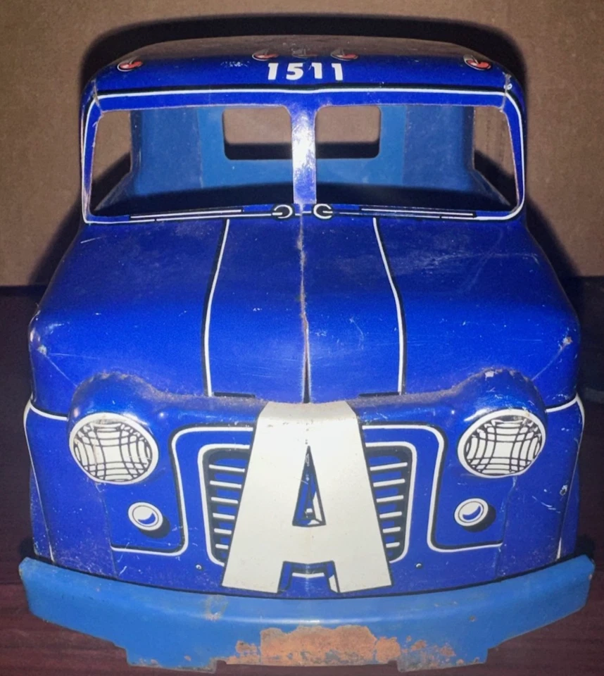 Прессованная сталь ACME 1511 1899 Markets Полутрактор Прицеп Игрушка Lumar ВИНТАЖ - Изображение 3 из 4