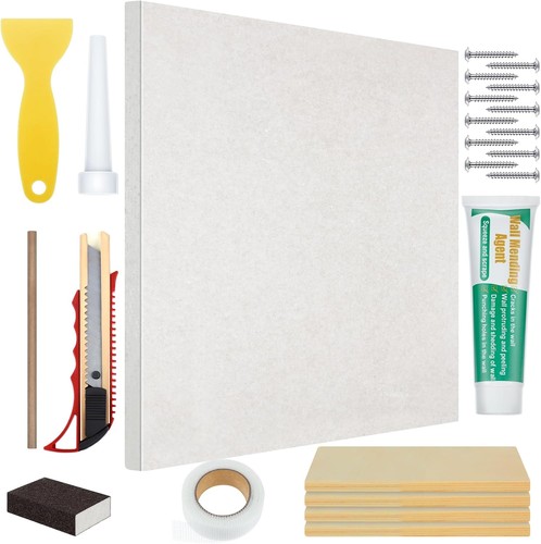 22 Pcs 12 X12 X1/2 Drywall Repair Kit Drywall Hole Patch Kit Wall | eBay