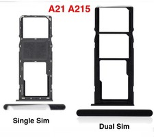 New SIM Card Tray Holder Slot for Samsung Galaxy A21 SM-A215U / A215U1 Black