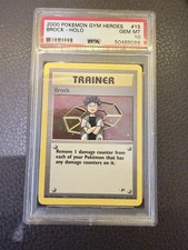 Pokemon Brock 15/132 Gym Heroes Unlimited PSA 10 (POP 25)