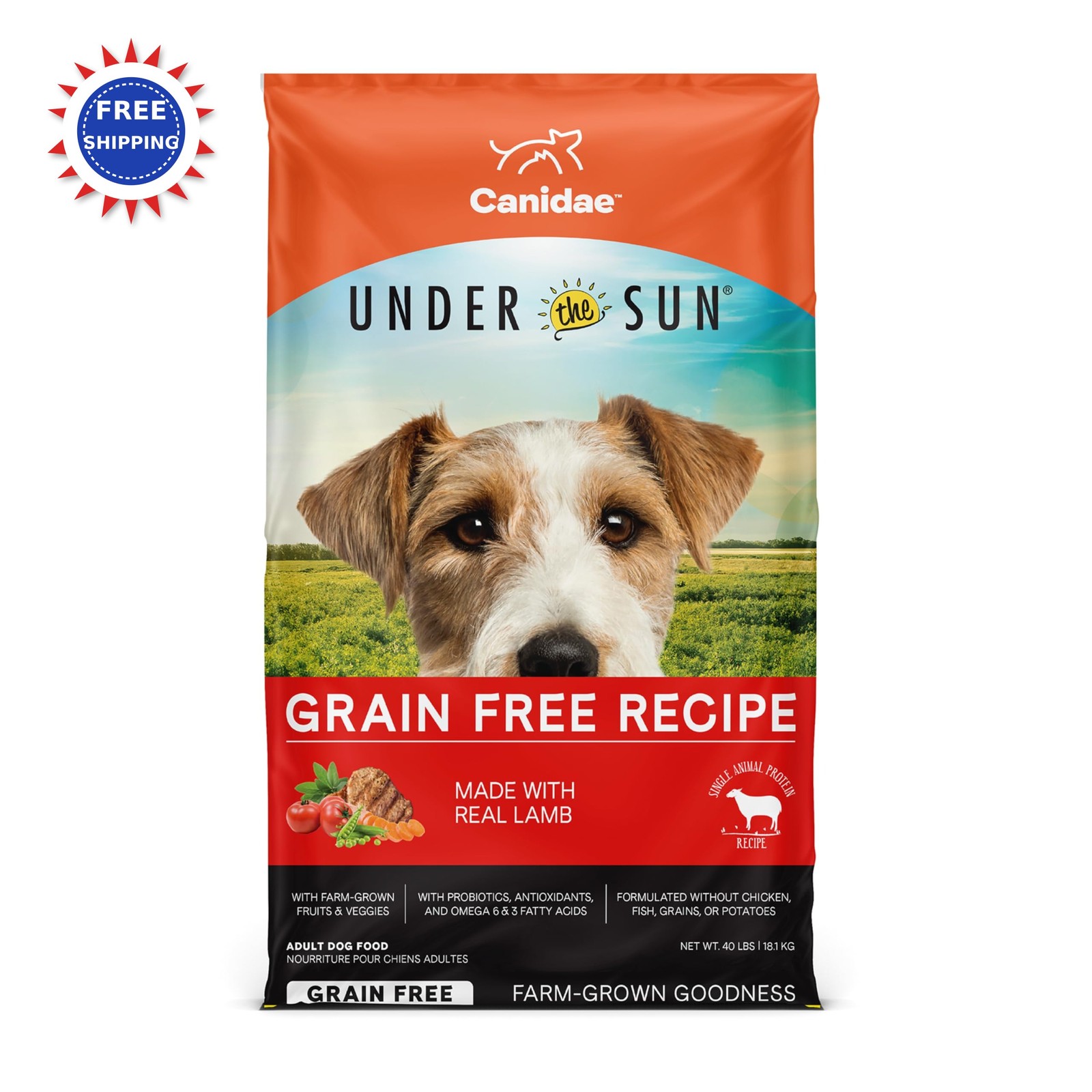 Canidae Under The Sun Premium 40 Pounds Grain Free Lamb Pupp