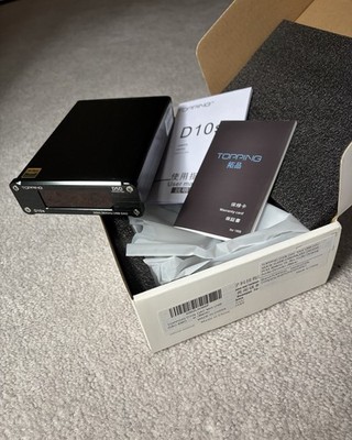 TOPPING D10s USB DAC *NO CABLE* XMOS XU208 ES9038Q2M DSD256 PCM 384kHz (Black) 