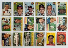 Lot Of 18 Different 1952 1954 1955 1956 1958 Topps Baseball Cards