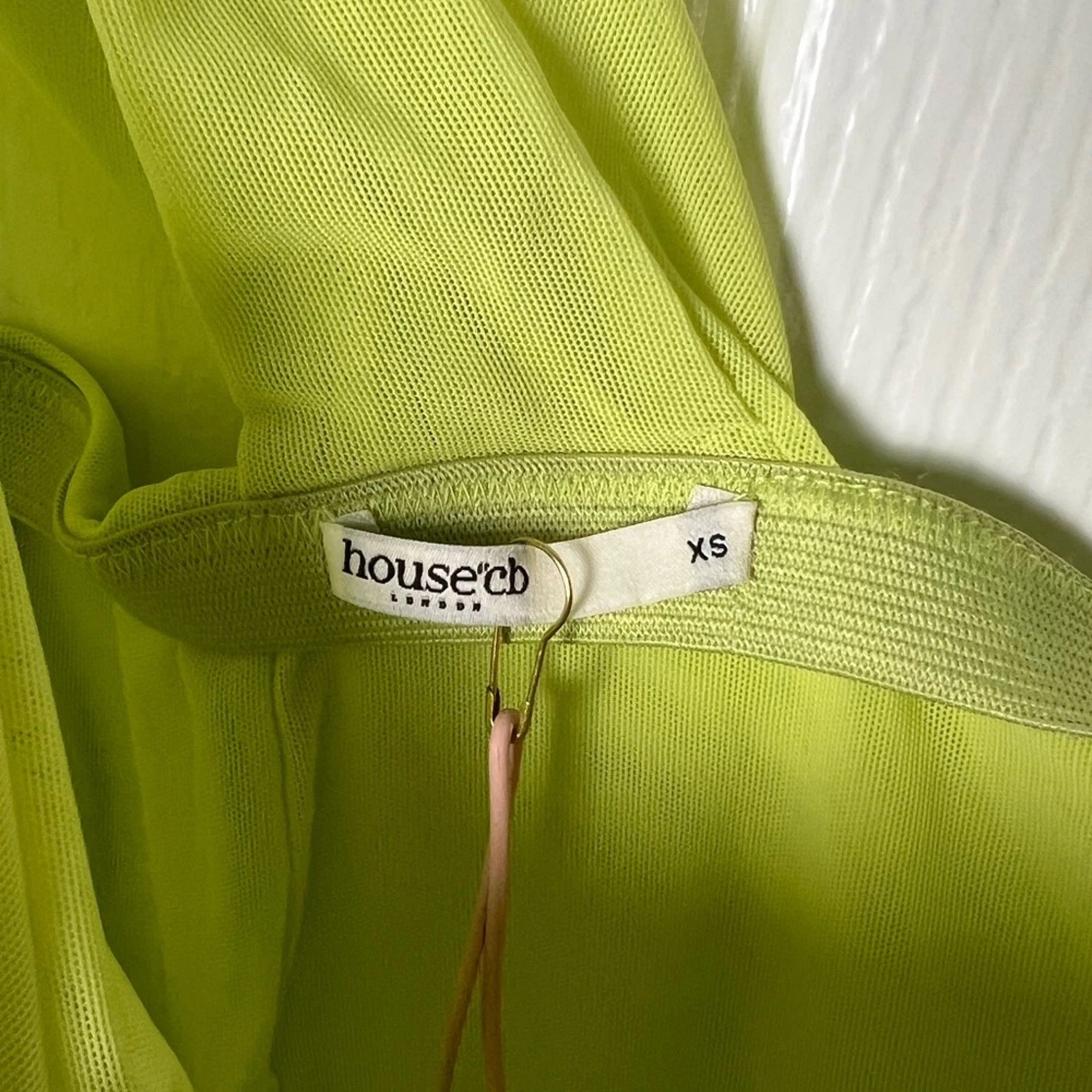 VALENTINO Abito midi Ho of CB verde monospalla Valentina lime taglio asimmetrico XS