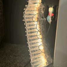 GE Icicle Christmas Light Set 20 Icicles 3.5" Indoor Green/Wht/Clear PKG DMG