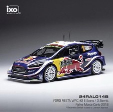 IXO MODELS FORD Fiesta WRC #2 Rally Monte Carlo 2018 EVANS/BARRITT 1/24 Scale