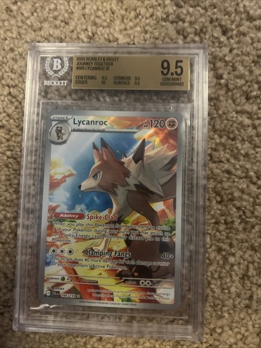 Lycanroc graded BGS 9.5 for sale on eBay