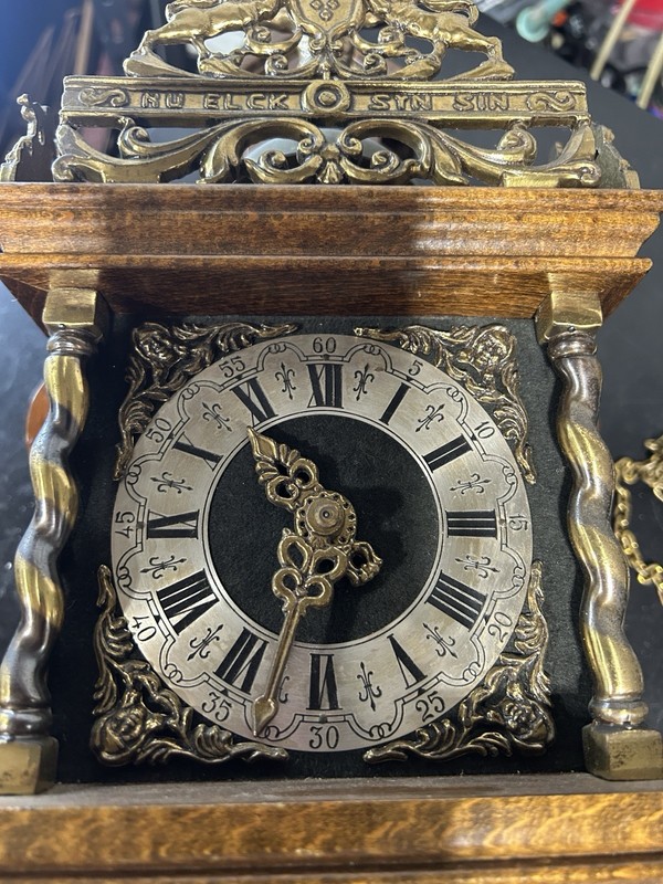Zaanse Antique Warmink Dutch Wall Clock 8 Day (Hermle Wuba Friesion Era) 