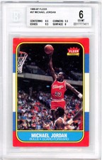 1986 Fleer Michael Jordan #57 BGS 6 Rookie