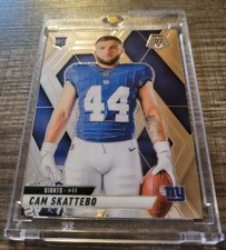 Cam Skattebo 🏈 Raro Inserto Variante Cromato Rookie Rc Carta Investimento Giganti 