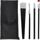 4 Stück Pediküre Messer Kits, Professionelle Hornhauthobel Klingen aus E
