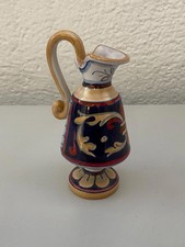 Piccola brocca vintage in ceramica Deruta firmata Raffi Dipinta a mano