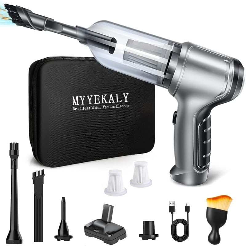 Cordless Car Vacuum Cleaner 12000PA High Power Wireless Handheld for Keyboards