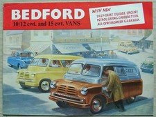 BEDFORD 10/12cwt & 15cwt CA Van Pickup Sales Brochure Jan 1957 B618A/10/1/57