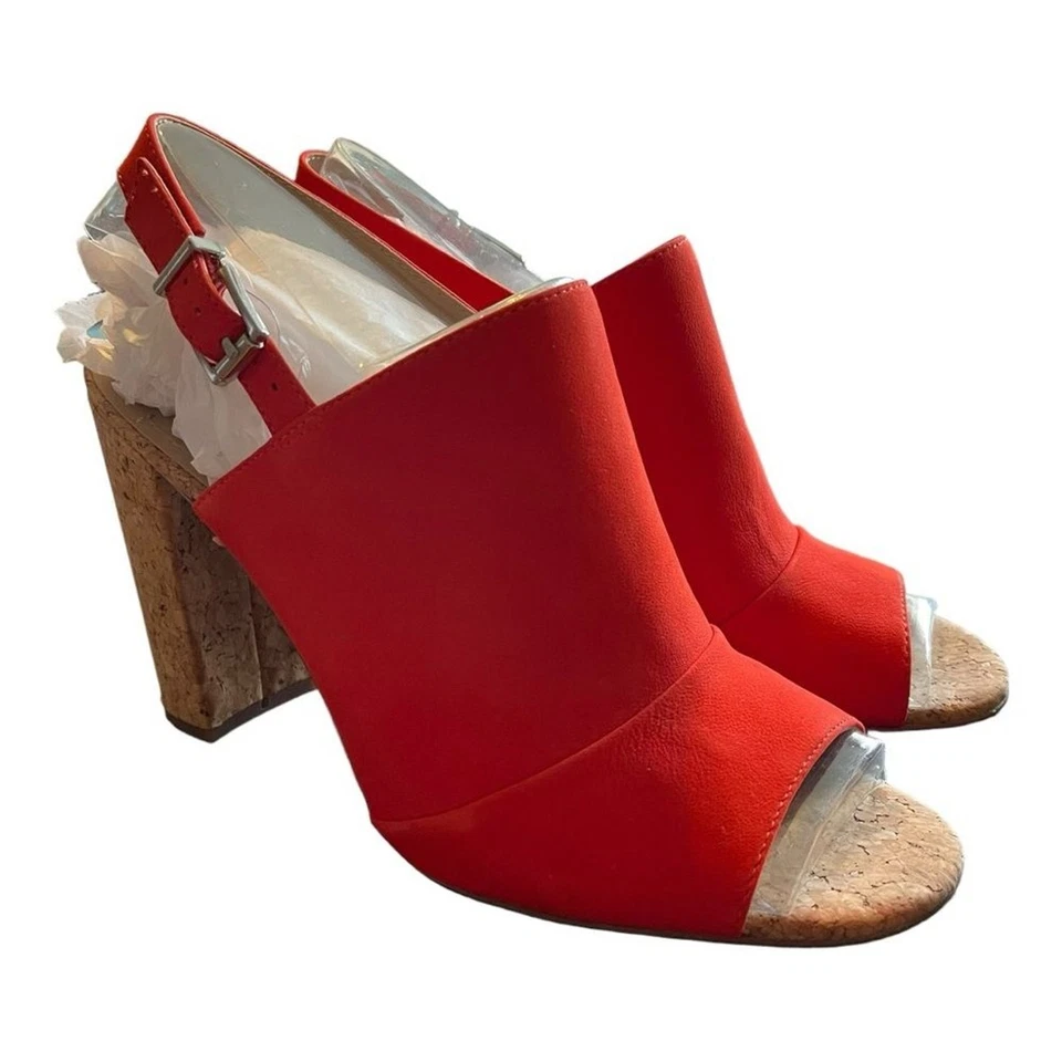 Zapatos de tacón de corcho rojo para mujer BCB Generation talla 9,5 San Valentín tacón de 4' Foto 3 de 4