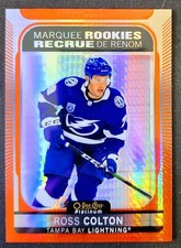 2021-22 O-Pee-Chee Platinum Marquee Rookies Red Prism /199 Ross Colton Rookie RC