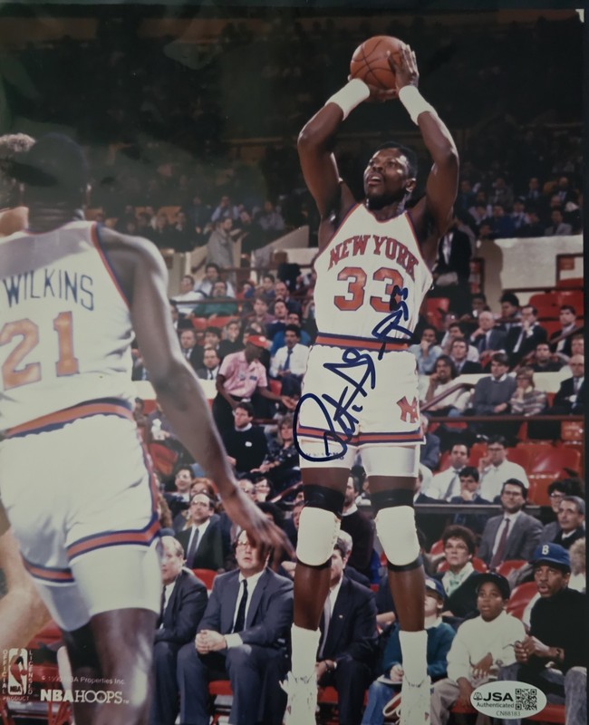 Patrick Ewing Signed 8x10 Photo JSA