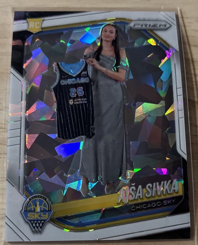 2025 Panini Prizm WNBA - Ajsa Sivka #85 White Ice Prizm /35 (RC)