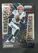 Joe Burrow 2025 Prizm Fireworks No. 25 Cincinnati Bengals