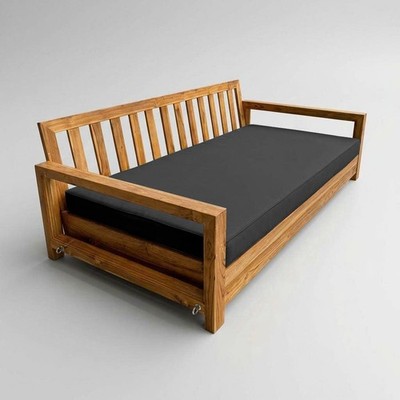 |COVER ONLY| Outdoor Pipe Trim 8'' Twin Size Daybed Fitted Sheet Slipcover AD003