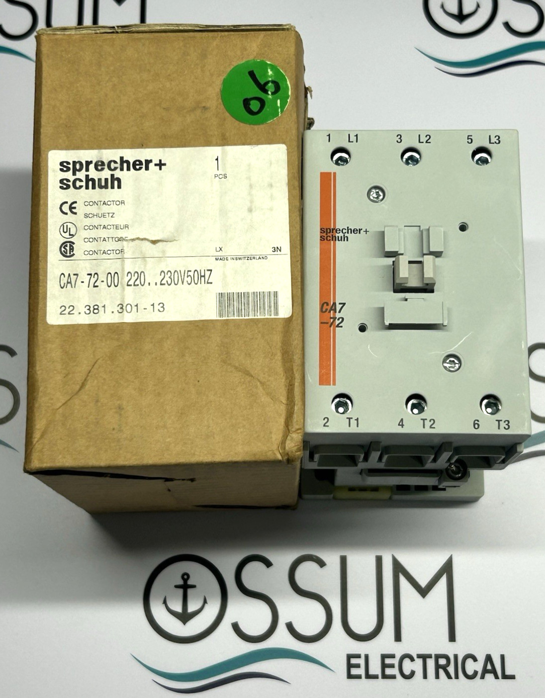 Sprecher+schuh CA7-72-00 Contactor 230V 100A 50Hz FREE & FAST SHIPPING