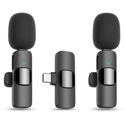 MAYBESTA Wireless Lavalier Lapel Microphone for iPhone Android - Bluetooth Mi...