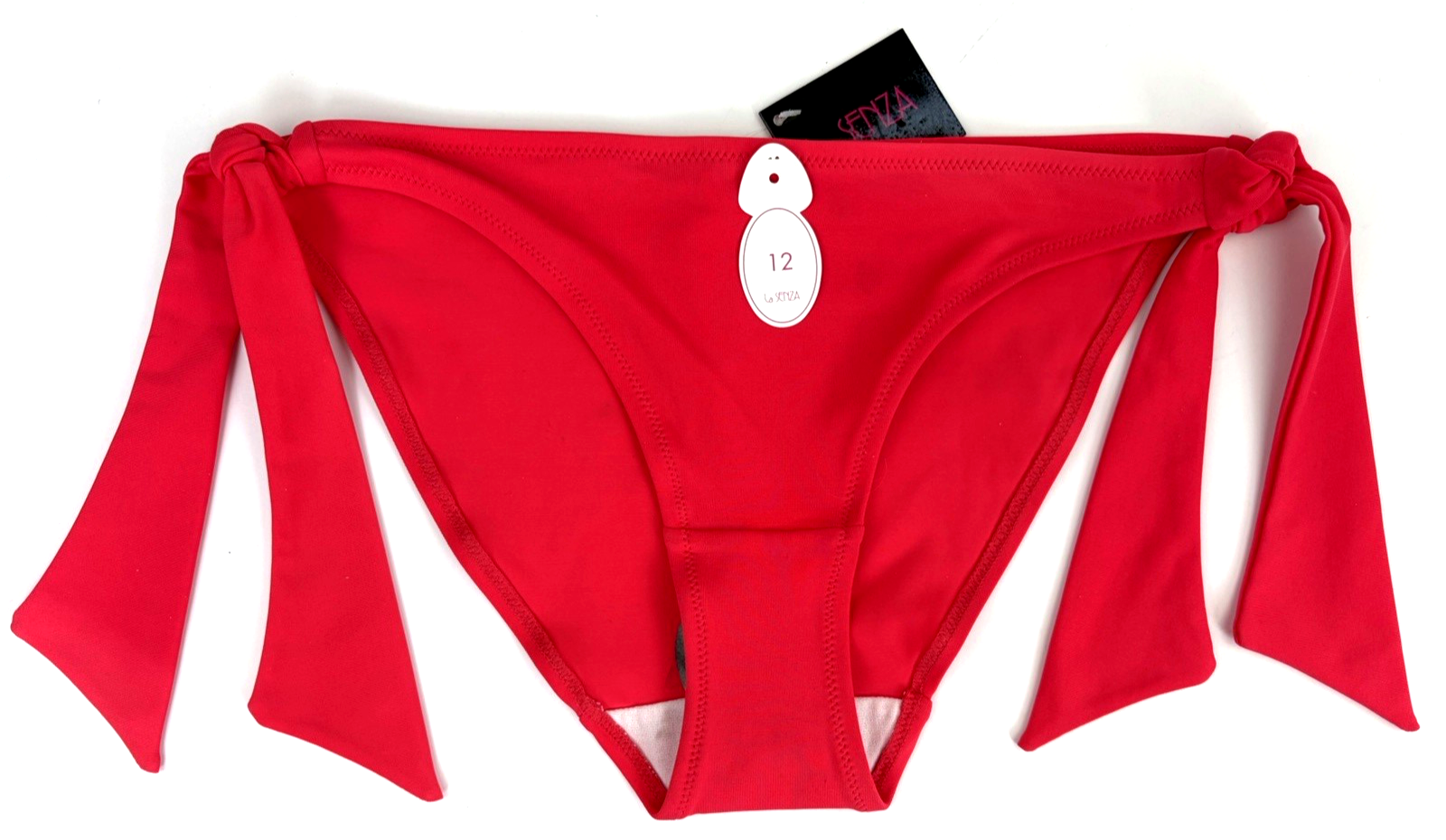La Senza Bikini Bottoms UK 10 Solid Coral Pink BNWT