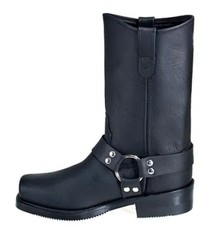 Double H Boots: Men's 4008 Black 10-Inch USA-Made Harness Work Boots