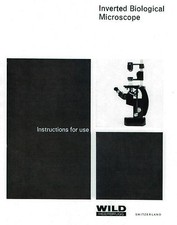 Wild Biological Inverted Microscope M40 Series Instruction Manual  CD-L0159