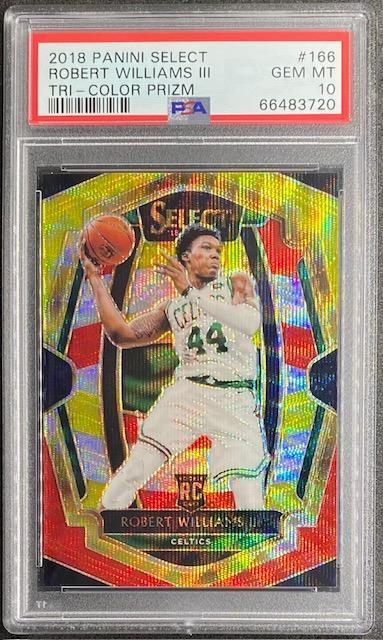 Robert Williams III 2018 Select Tri-Color Prizm #166 Blazers Rookie RC - PSA 10