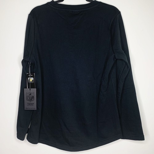 Womens NFL Jacksonville Jaguars Black Crewneck String Closure Sweatshirt Size XL - Picture 2 of 4