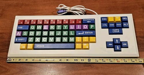 Chester Creek MyBoard color-coded large keyboard PS2 Wired, F21KID, MB-01-001 - Picture 9 of 13