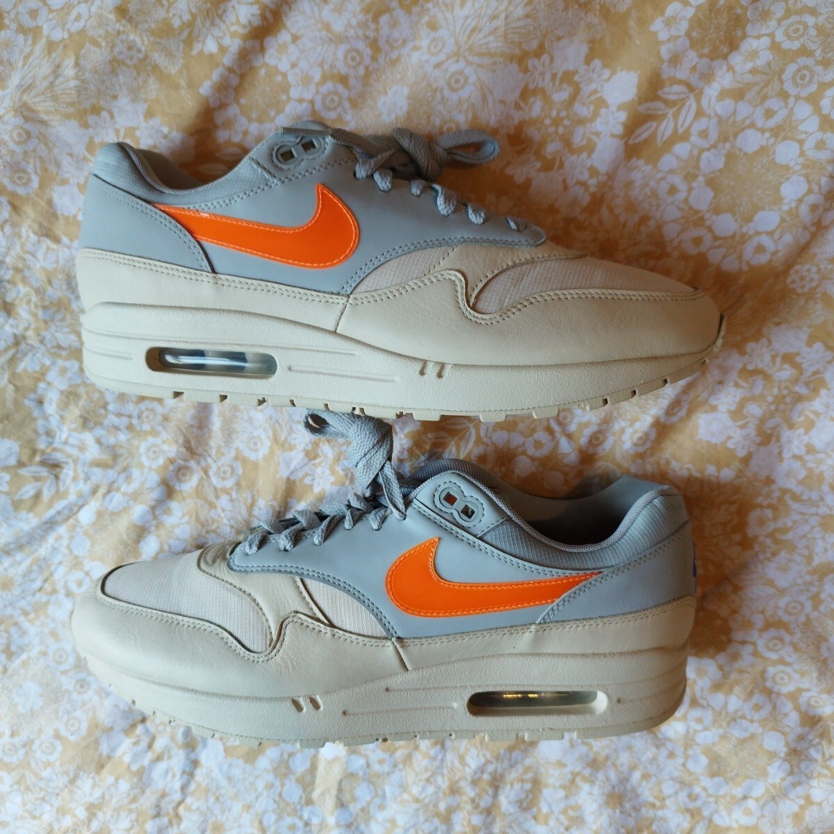Nike Air Max ripstop Desert Sand/Total Orange summer trainers