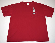 VTG T-Shirt Red Bugs Bunny in Pocket Tee Size L/XL Warner Brothers Store 2000
