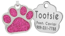 Personalized Pet ID Tag, Dog Tag, Cat Tag, Custom Cat Tag, Easy to Read, Pet Tag