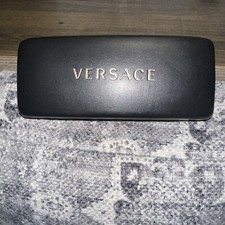 Versace Black Eye Glass Hard Case. Sun Glasses Case.