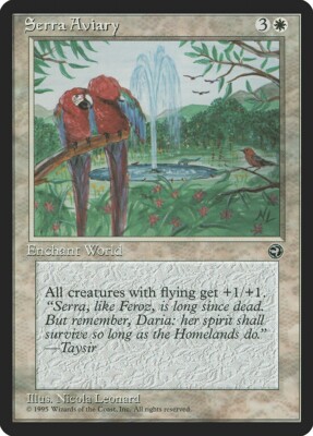 1 x Serra Aviary - Homelands - MP - MTG - EOF
